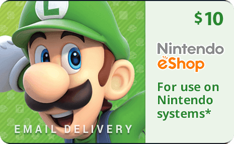 Buy Nintendo eShop Cards Online, Per email