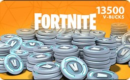 13500 Fortnite V-Bucks Card - Email Delivery