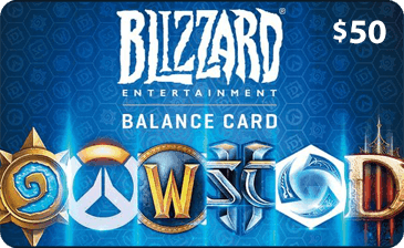 $50 Blizzard Entertainment Gift Card (Email Delivery)
