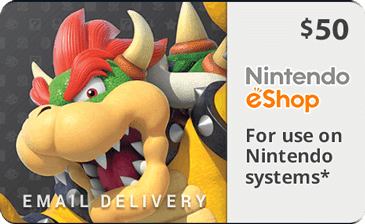 Buy Nintendo eShop Gift Cards Online Instant Email Delivery!