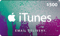 $500 USA iTunes Gift Card (Email Delivery)