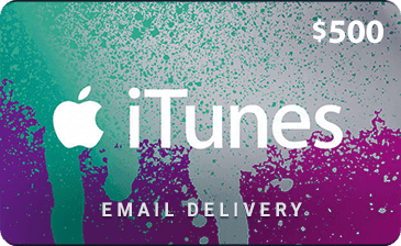 $500 USA iTunes Gift Card (Email Delivery)
