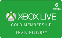 6 Month Membership - Xbox Live Gold Subscription Card (Email Delivery)