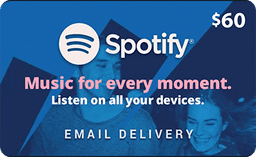 $60 USA Spotify Gift Card