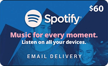 $60 USA Spotify Gift Card
