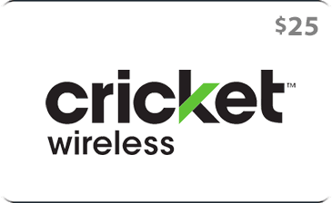 $25 Cricket Wireless Prepaid Gift Card