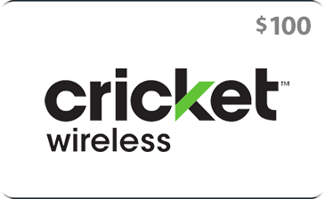$100 Cricket Wireless Prepaid Gift Card
