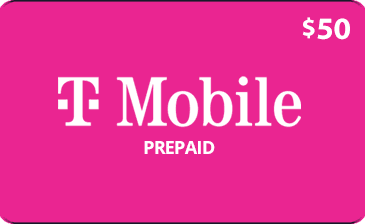 $50 T-Mobile Prepaid Gift Card
