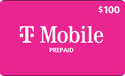 $100 T-Mobile Prepaid Gift Card