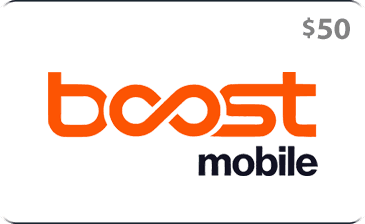 $50 Boost Mobile Prepaid Gift Card
