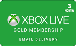 3 Month Membership - Xbox Live Gold Subscription Card (Email Delivery)