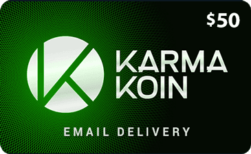 $50 Karma Koin Gift Card (Email Delivery)