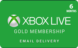 6 Month Membership - Xbox Live Gold Subscription Card (Email Delivery)