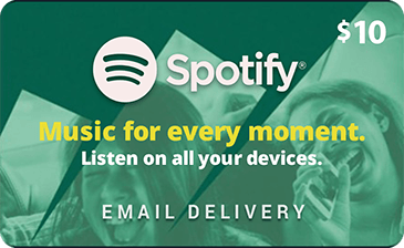$10 USA Spotify Gift Card, Email Delivery
