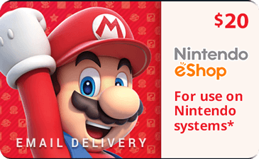 Buy Nintendo eShop $20 Gift Cards Online | Instant Email Delivery!